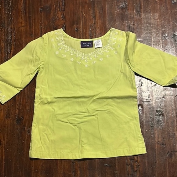 RUGGED BEAR NWOT GIRLS TOP SHIRT BOUTIQUE FALL COTTON SUMMER TOPS WINTER SIZE 4 - Picture 4 of 6